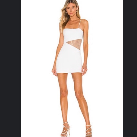 superdown Dresses & Skirts - Superdown white mini dress with sequin detail